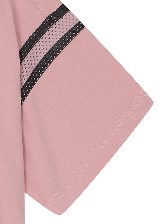 BB MESH COMBIE WOMEN T-SHIRT_PINK