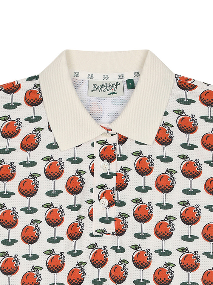 BB CAVANA ALL OVER PRINT WOMEN POLO T-SHIRTS_IVORY