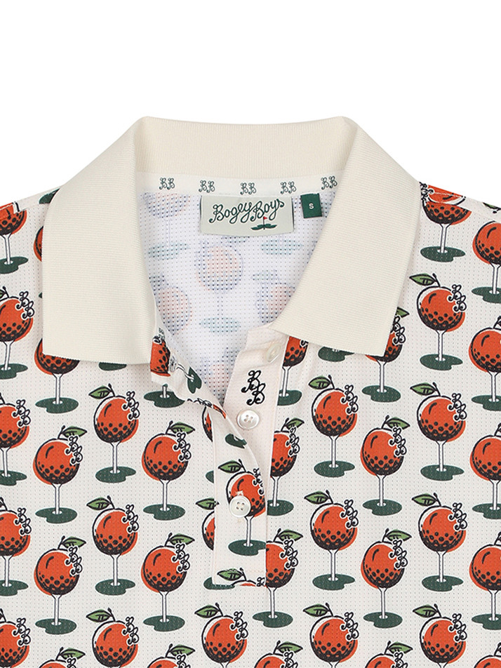 BB CAVANA ALL OVER PRINT WOMEN POLO T-SHIRTS_IVORY