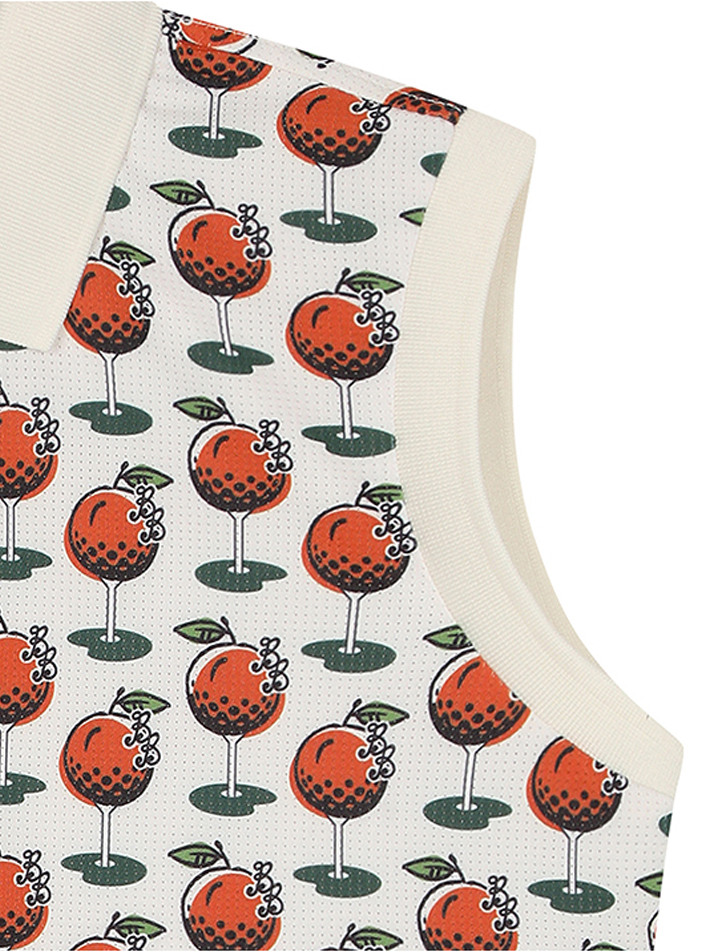 BB CAVANA ALL OVER PRINT WOMEN POLO T-SHIRTS_IVORY