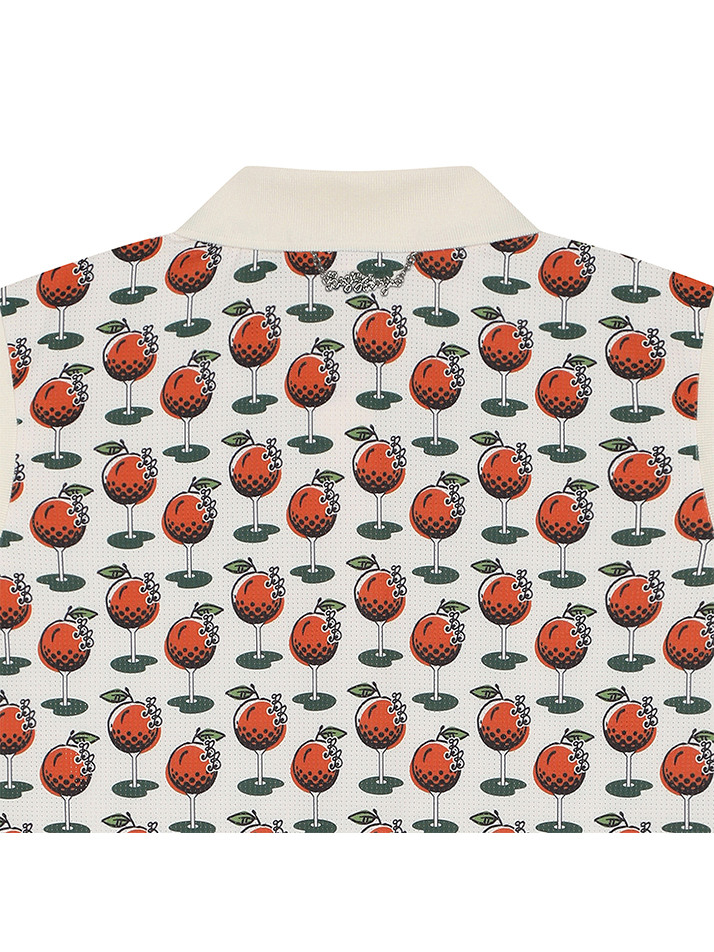 BB CAVANA ALL OVER PRINT WOMEN POLO T-SHIRTS_IVORY