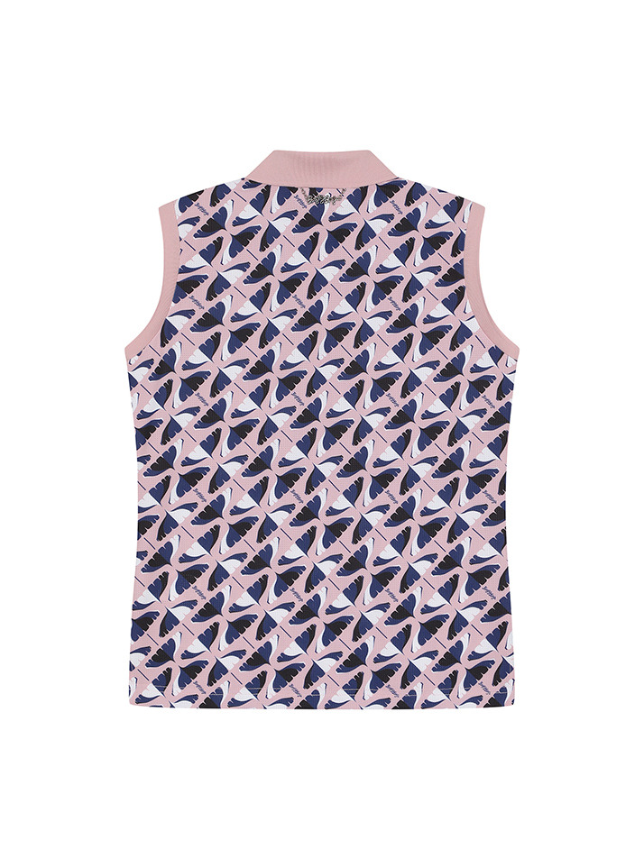 BB CAVANA ALL OVER PRINT WOMEN POLO T-SHIRTS_PINK