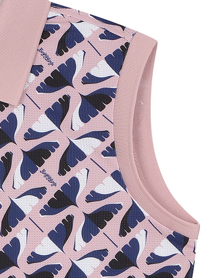 BB CAVANA ALL OVER PRINT WOMEN POLO T-SHIRTS_PINK