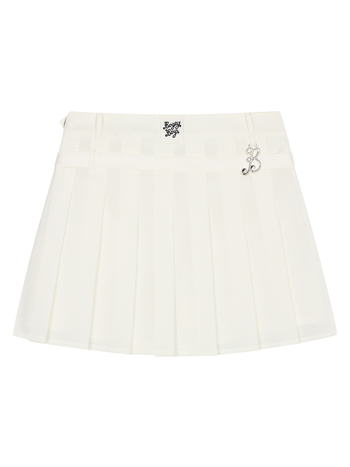 BB MESH VENTILATION WOMEN SKIRT_WHITE