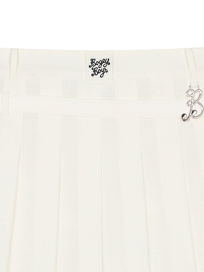 BB MESH VENTILATION WOMEN SKIRT_WHITE