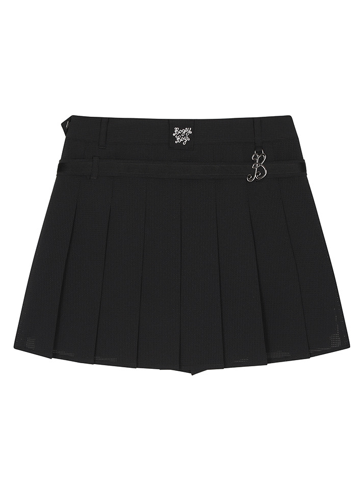 BB MESH VENTILATION WOMEN SKIRT_BLACK