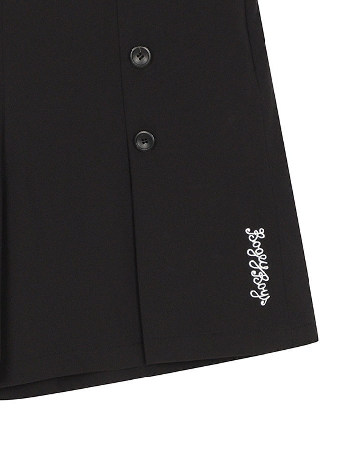 BB BUTTON DETAIL WOMEN SHORT PANTS_BLACK