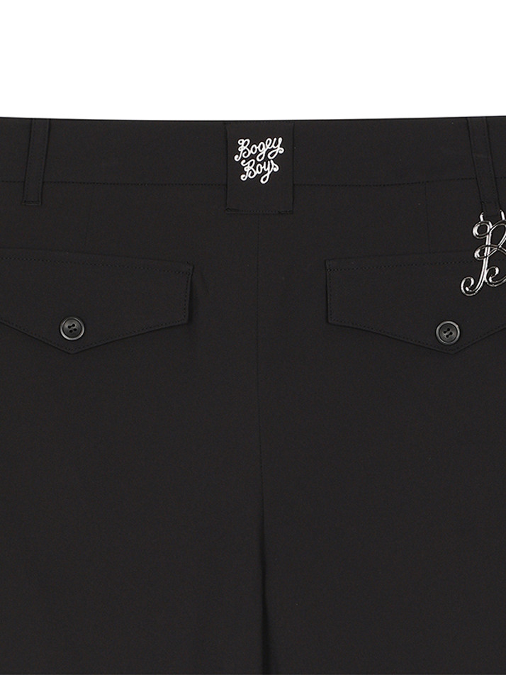 BB BUTTON DETAIL WOMEN SHORT PANTS_BLACK