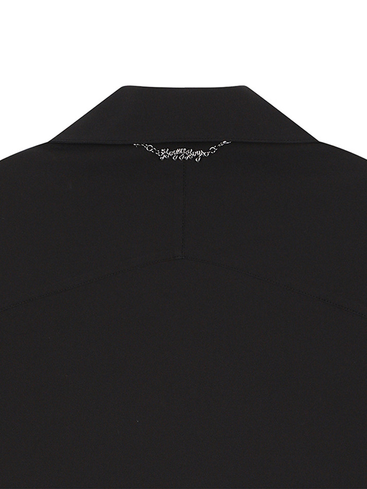 BB OVER FIT WOMEN OPEN SHIRTS JACKET_BLACK