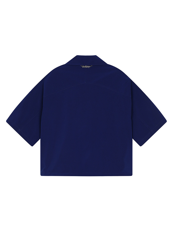 BB OVER FIT WOMEN OPEN SHIRTS JACKET_BLUE