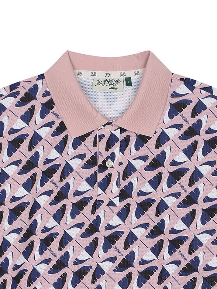BB CAVANA ALL OVER PRINT MEN POLO T-SHIRTS_PINK