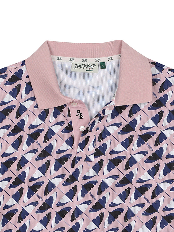 BB CAVANA ALL OVER PRINT MEN POLO T-SHIRTS_PINK