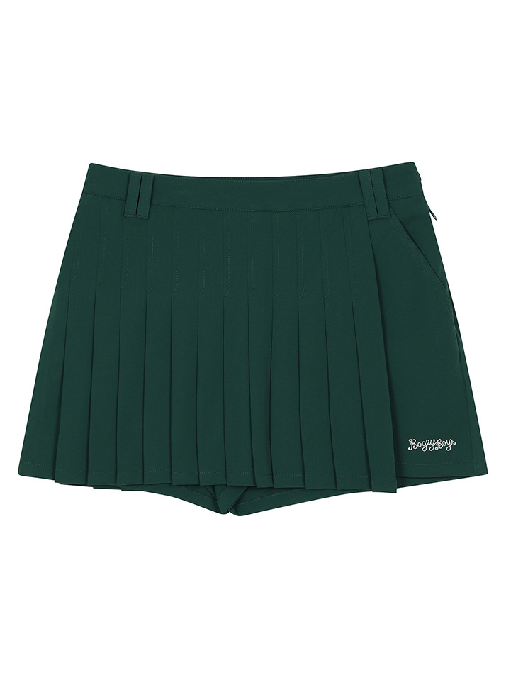BB ACTIVE WOMEN PLEATS SKIRT_GREEN