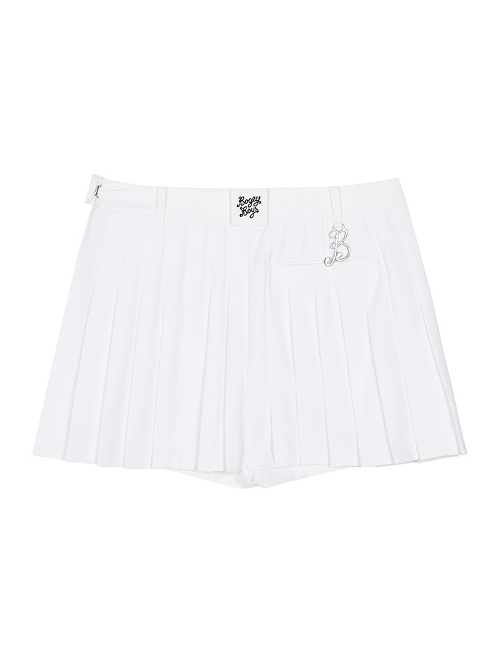 BB ACTIVE WOMEN PLEATS SKIRT_WHITE
