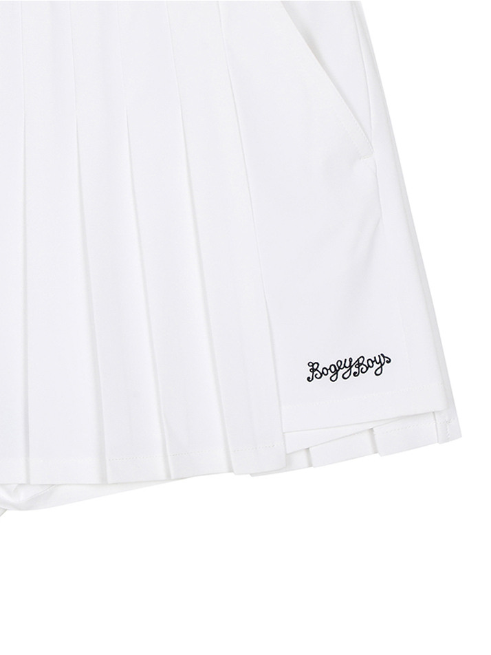 BB ACTIVE WOMEN PLEATS SKIRT_WHITE