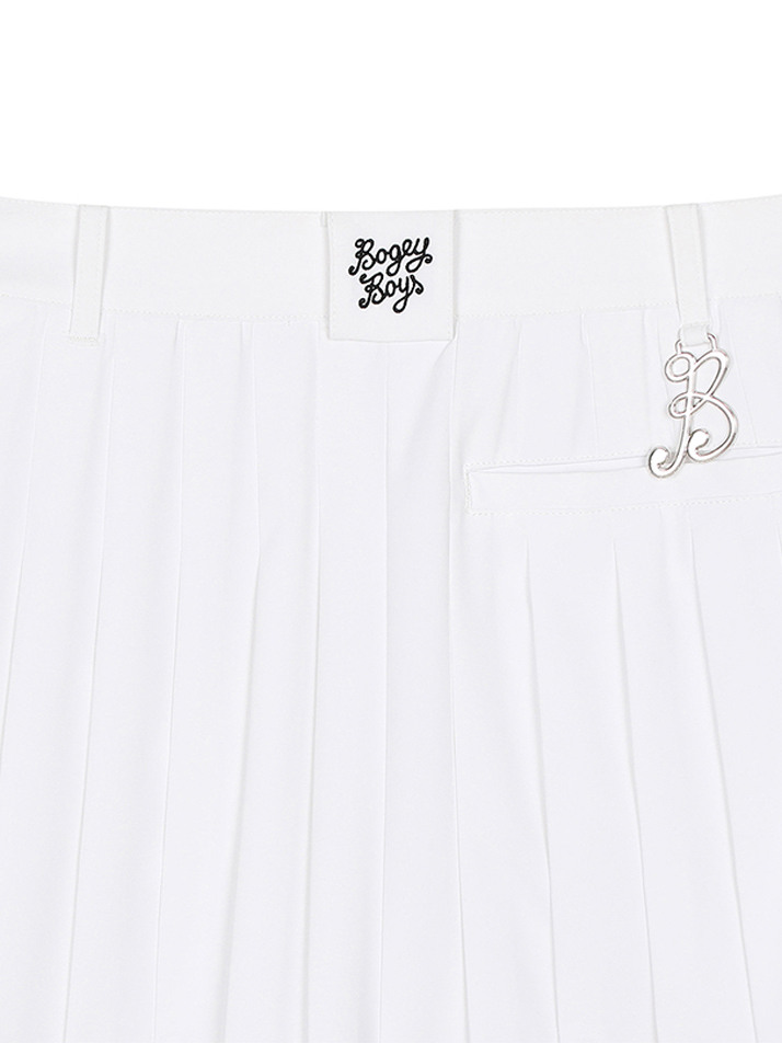 BB ACTIVE WOMEN PLEATS SKIRT_WHITE