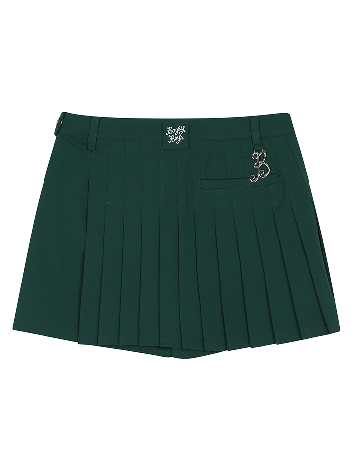 BB ACTIVE WOMEN PLEATS SKIRT_GREEN