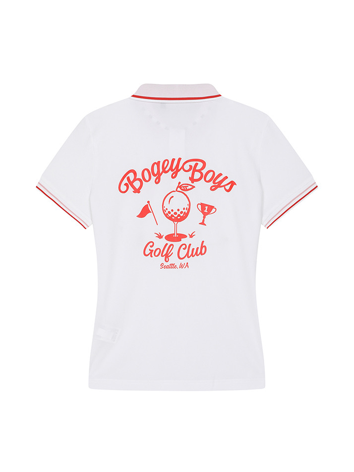 BB SUNNY SHORT WOMEN POLO T-SHIRTS_WHITE