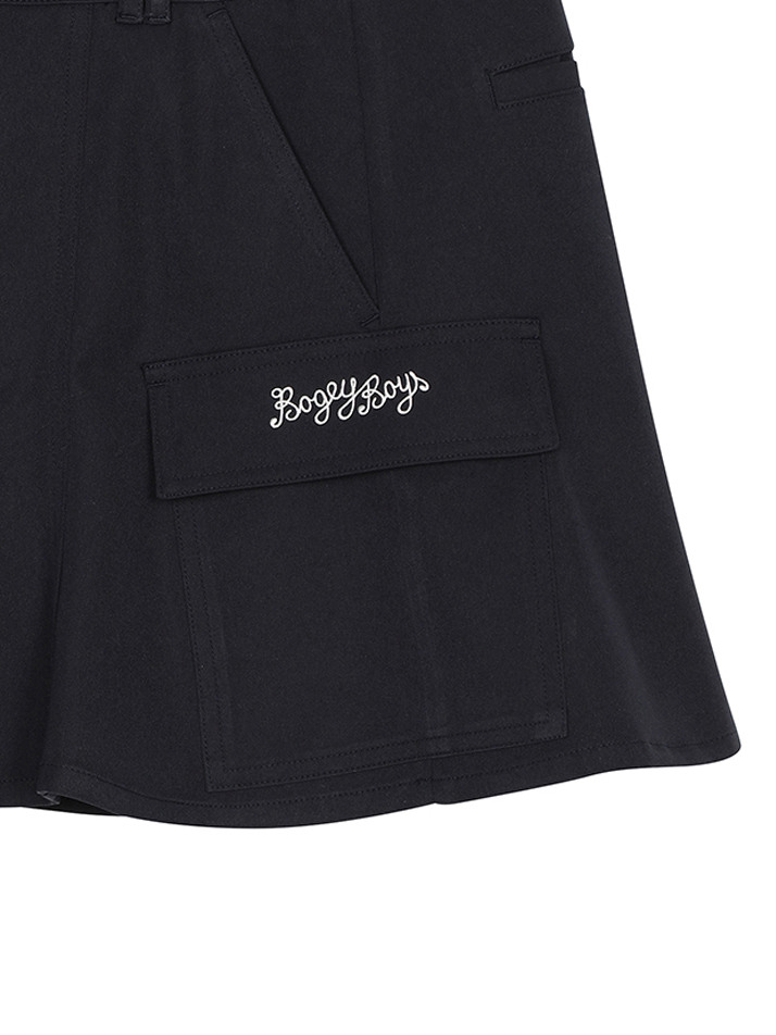 BB UTILITY POCKET WOMEN A-LINE SKIRT_NAVY