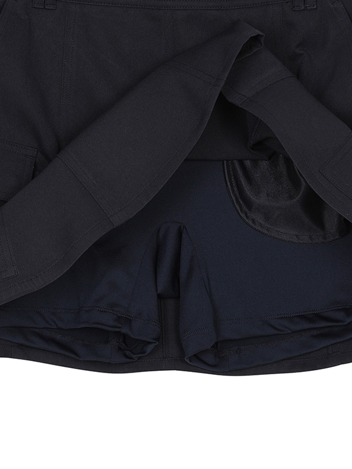 BB UTILITY POCKET WOMEN A-LINE SKIRT_NAVY