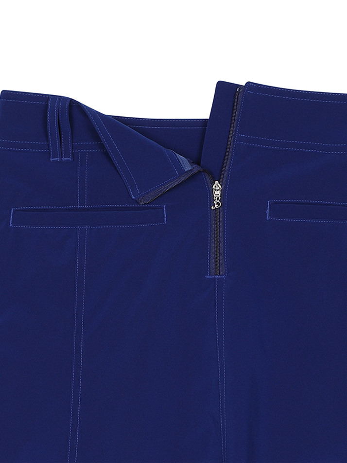 BB UTILITY POCKET WOMEN A-LINE SKIRT_BLUE