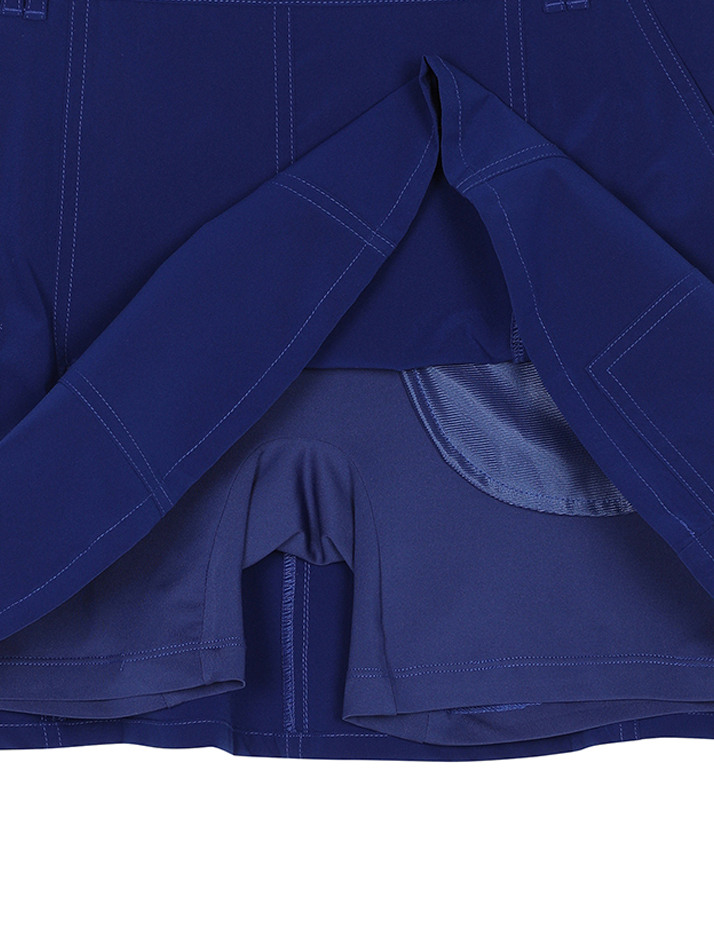 BB UTILITY POCKET WOMEN A-LINE SKIRT_BLUE