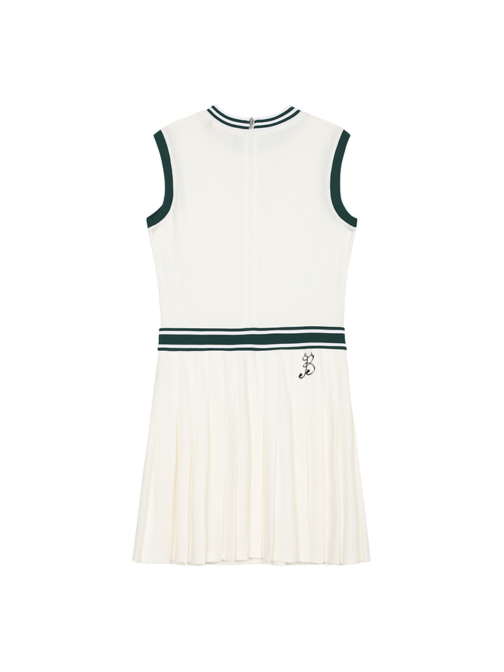 BB AERO FIT WOMEN PLEATS ONE-PIECE_WHITE