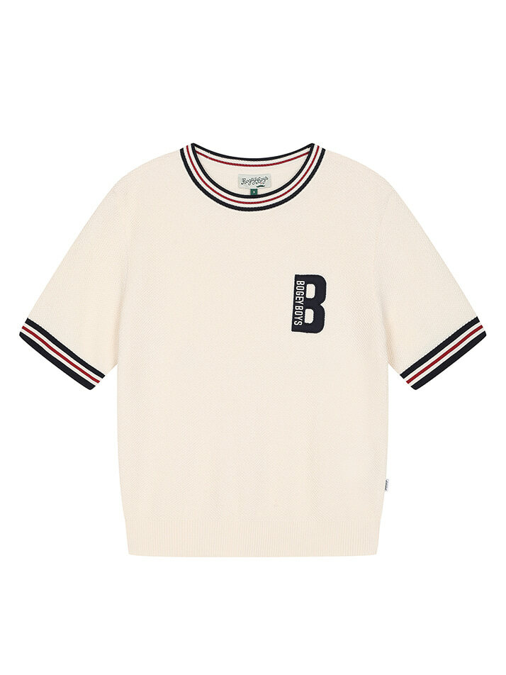 BB PLAY B UNISEX SHORT SLEEVE KNIT_IVORY