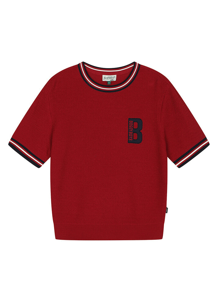 BB PLAY B UNISEX SHORT SLEEVE KNIT_RED