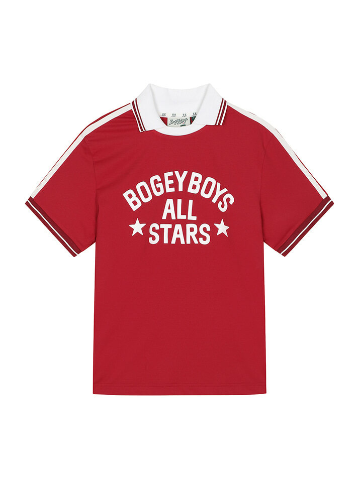 BB ACTIVE LINNING UNISEX POLO T-SHIRT_RED