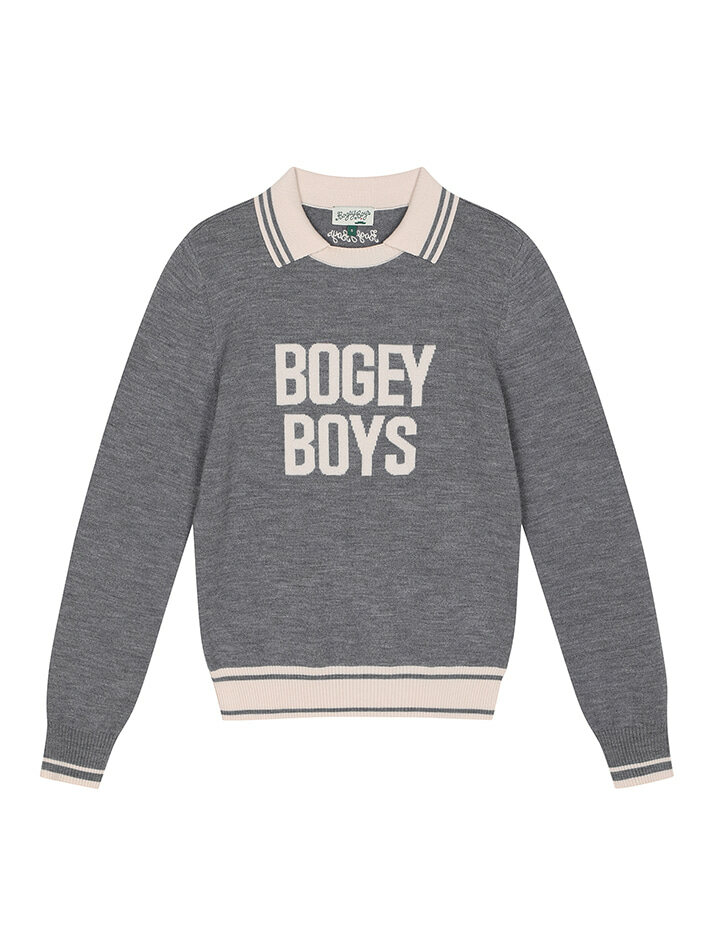 BB PREPPY UNISEX WOOL KNIT_GREY