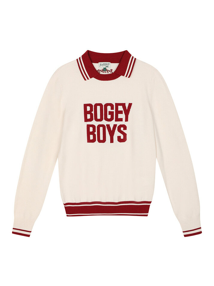 BB PREPPY UNISEX WOOL KNIT_IVORY