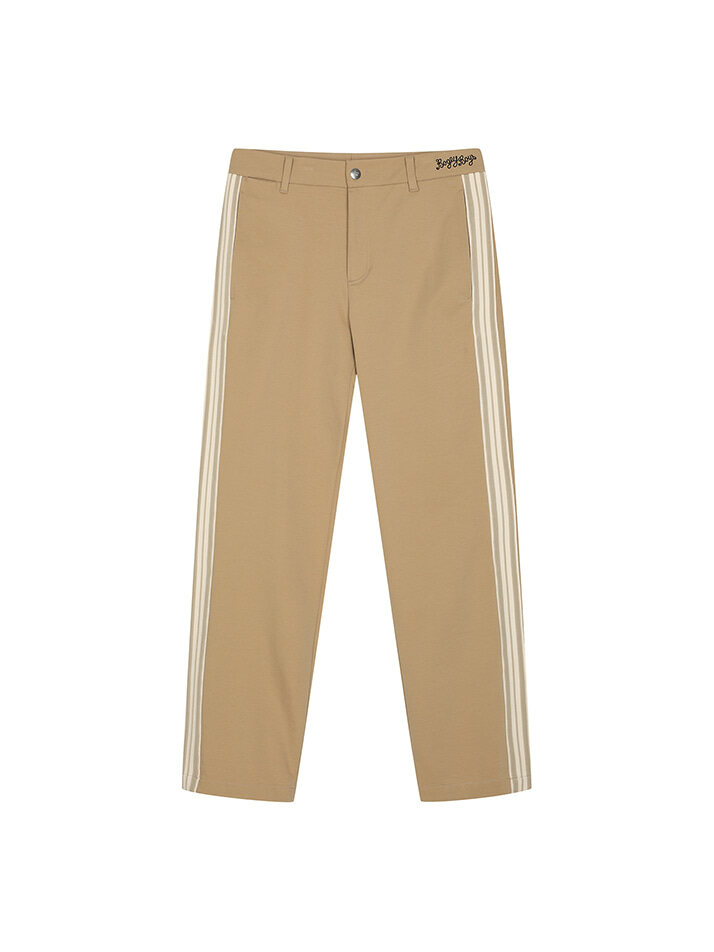 BB LEGACY FIT MEN SIDE TRIM PANTS_BEIGE