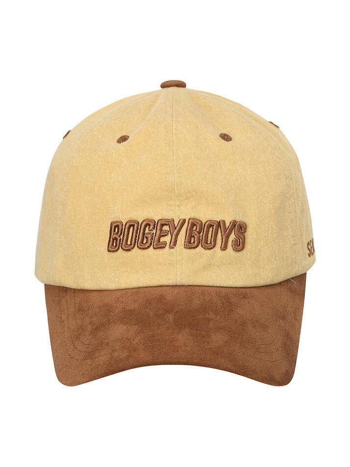 BB SUEDE BLOCKED UNISEX BALL CAP_YELLOW