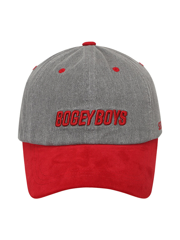 BB SUEDE BLOCKED UNISEX BALL CAP_GREY