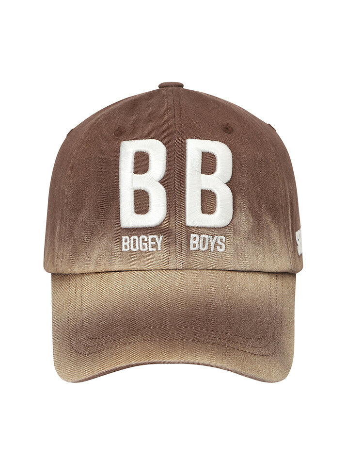 BB GARMENT WASHED UNISEX BALL CAP_BROWN