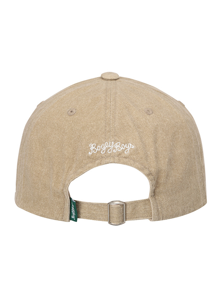 BB GARMENT WASHED UNISEX BALL CAP_BEIGE