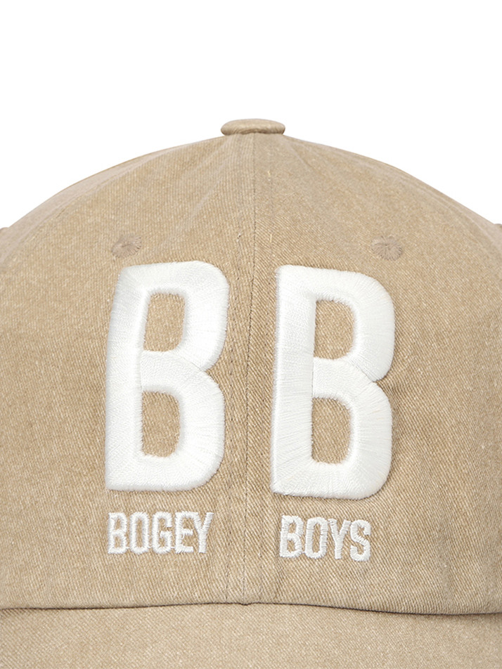 BB GARMENT WASHED UNISEX BALL CAP_BEIGE