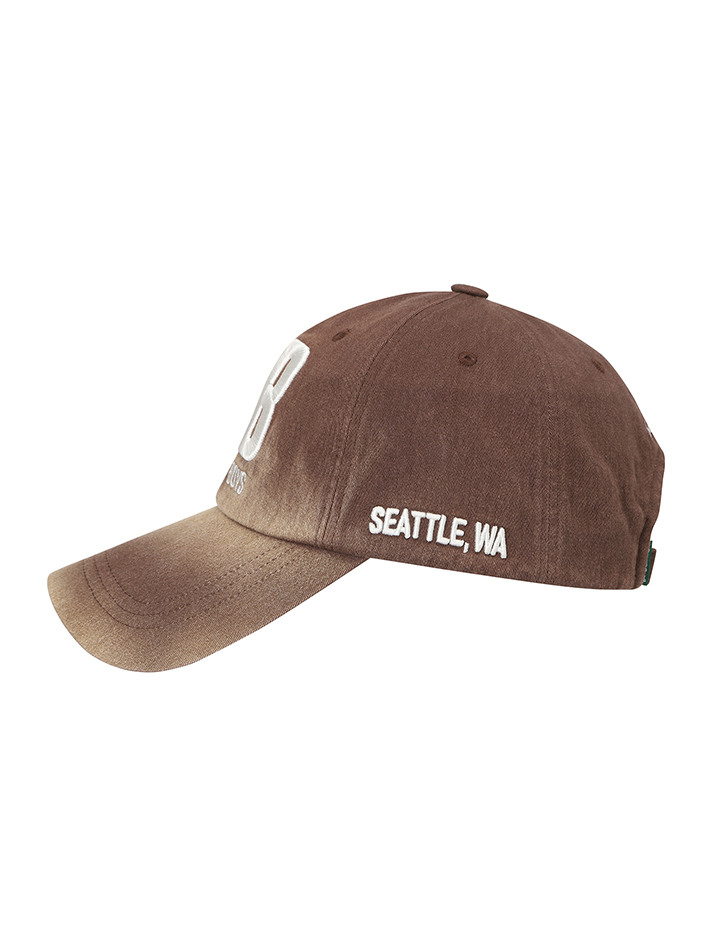 BB GARMENT WASHED UNISEX BALL CAP_BROWN