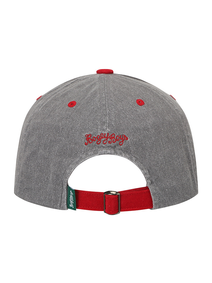 BB SUEDE BLOCKED UNISEX BALL CAP_GREY