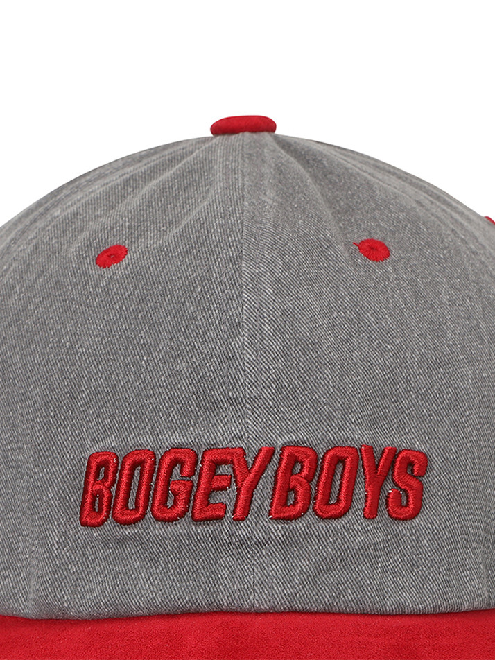 BB SUEDE BLOCKED UNISEX BALL CAP_GREY