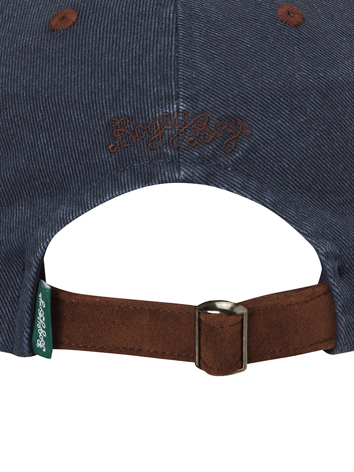 BB SUEDE BLOCKED UNISEX BALL CAP_NAVY