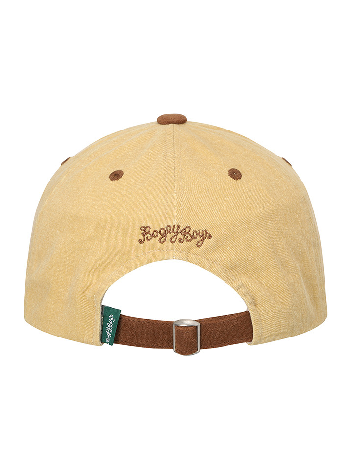 BB SUEDE BLOCKED UNISEX BALL CAP_YELLOW