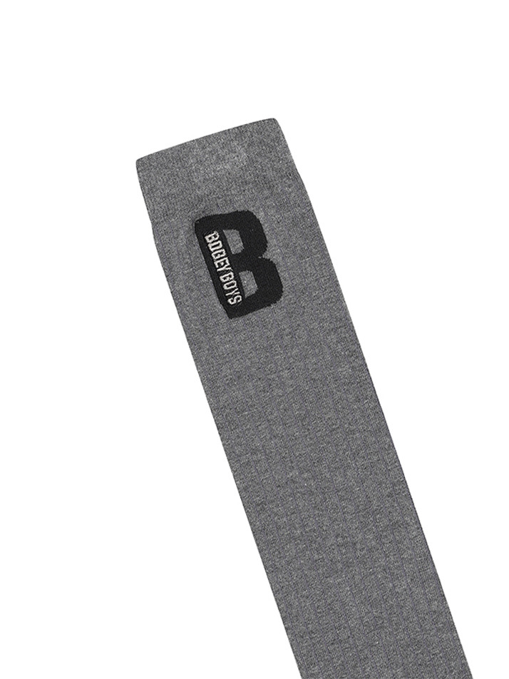 BB HERITAGE WOMEN LONG KNEE SOCKS_GREY