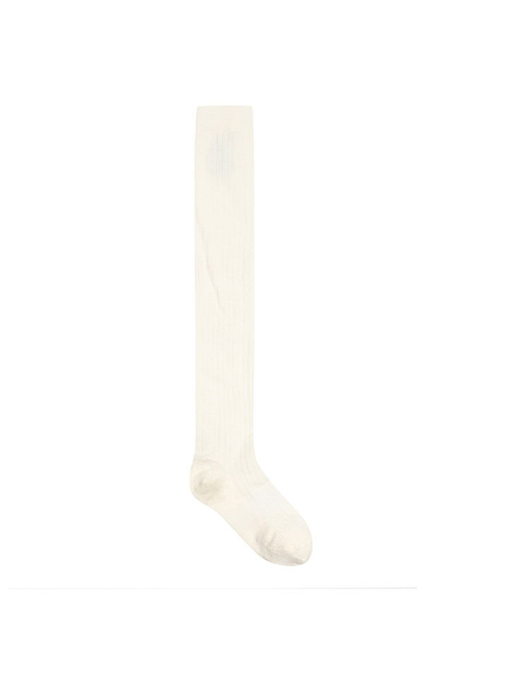 BB HERITAGE WOMEN LONG KNEE SOCKS_IVORY