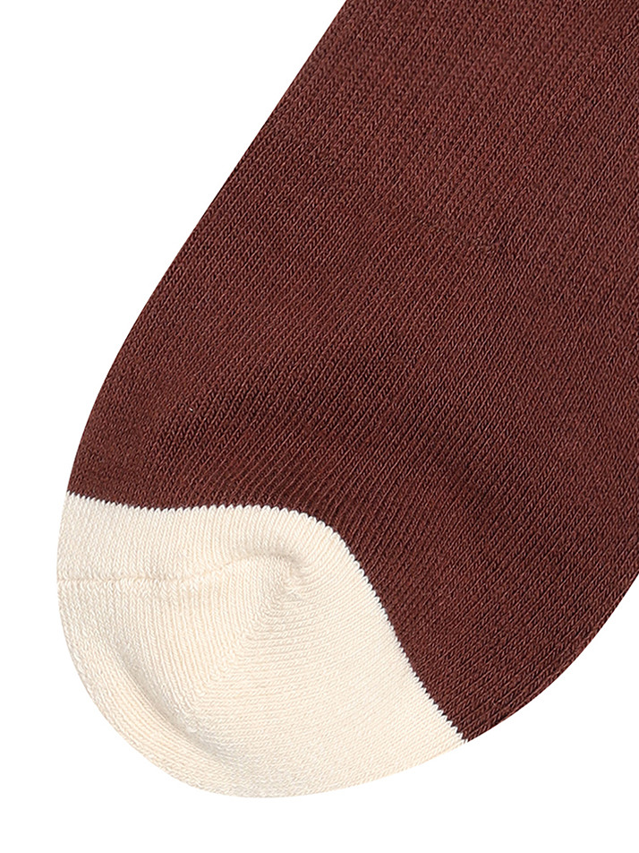 BB HERITAGE MEN CREW SOCKS_BROWN