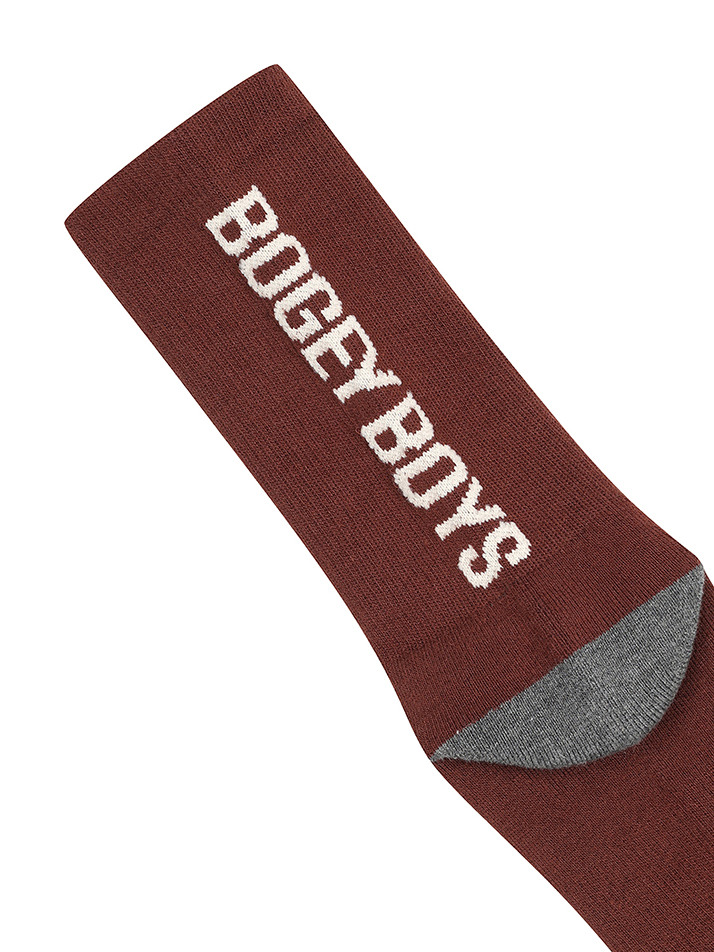 BB HERITAGE MEN CREW SOCKS_BROWN
