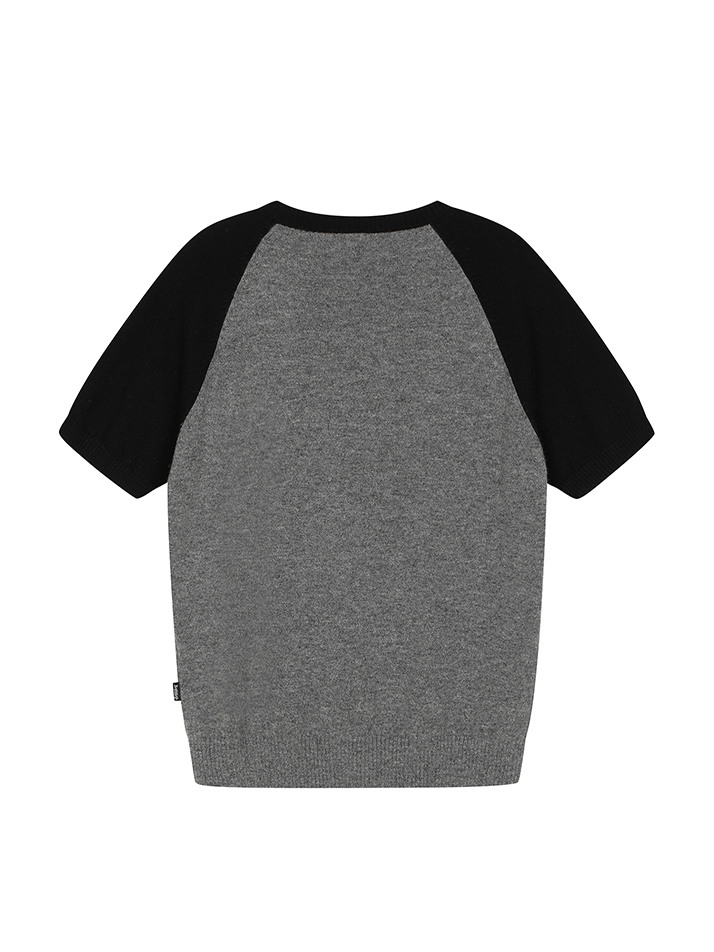 BB RAGLAN WOMEN CASHMERE KNIT_GREY