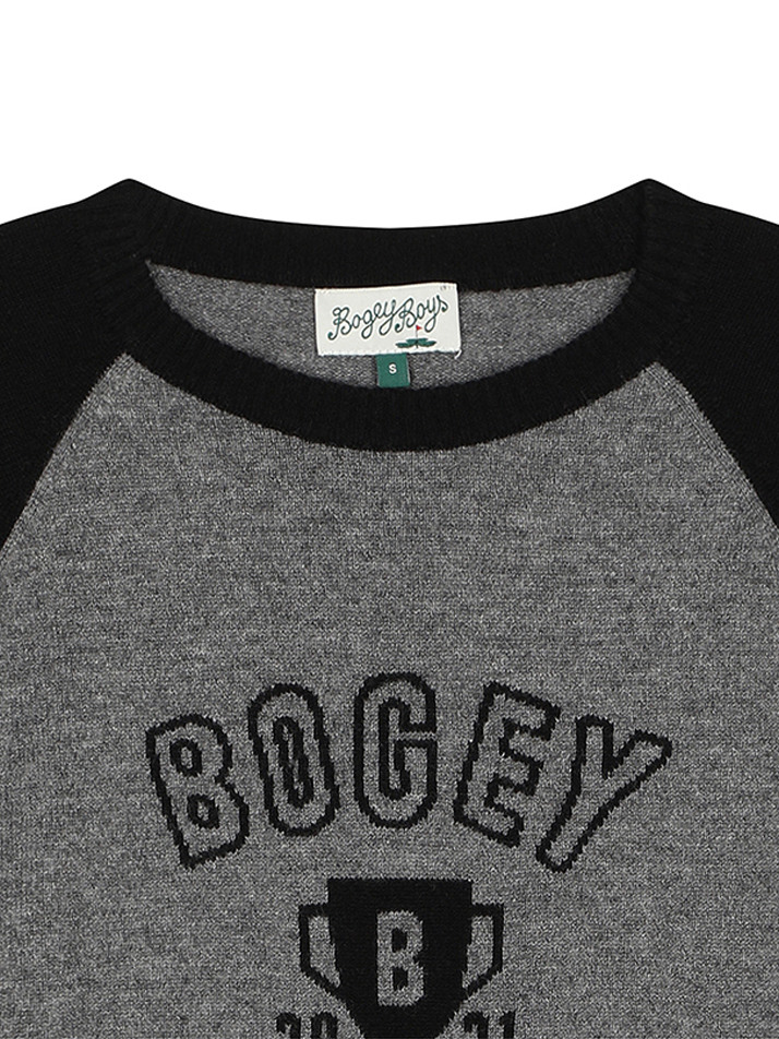 BB RAGLAN WOMEN CASHMERE KNIT_GREY