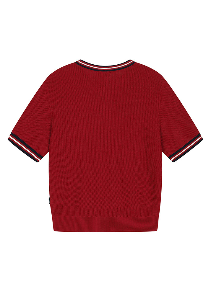 BB PLAY B UNISEX SHORT SLEEVE KNIT_RED